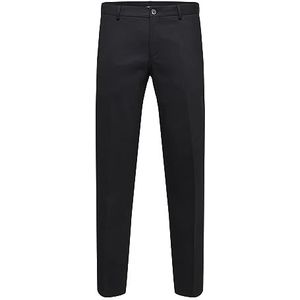SELECTED - Neil Slim Fit - Broek - Zwart - Katoen