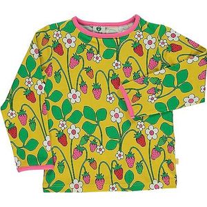 T-shirt LS. Strawberry, geel, 4-5 Jaar