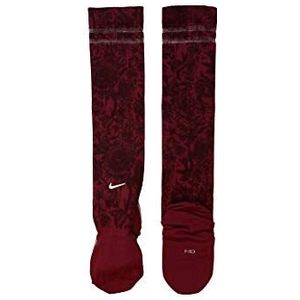 Nike W Air Knee High-Ent sokken, dames, rood crush/wit, M