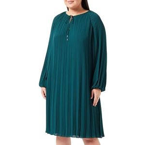 s.Oliver BLACK LABEL Geplooide jurk voor dames, groen, 42