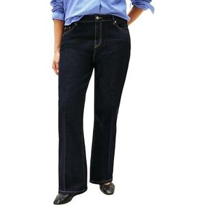 Jeans - Rinse - Riemlussen - Badge - Steekzakken - Achterzakken - 1-knoopsmodel