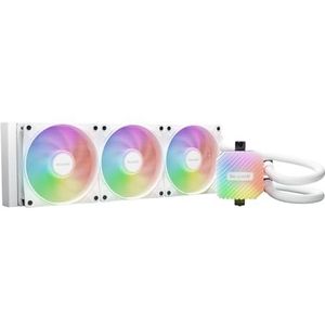 be quiet! Light Loop 360 mm witte waterkoeling voor zwaar overklokte systemen, 3x Light Wings LX 120 mm PWM High-Speed ARGB-ventilator, stijlvol ARGB koelblok, met ARGB PWM-naaf, extreem hoge koeling