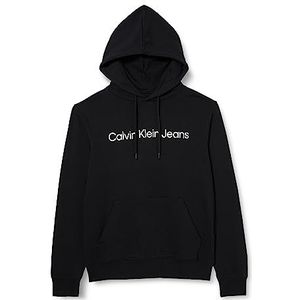 Calvin Klein Jeans Heren Core Institutional Logo Hoodie, zwart., XXS