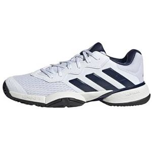 adidas Uniseks-Kind Barricade Kids Tennis Shoes, Cloud White/Dark Blue/Core Black, 38 2/3 EU