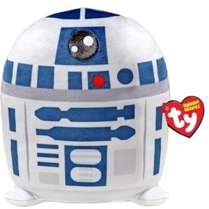 TY R2D2 Disney Star Wars Squish-A-Boos 10 inch, gelicentieerde beanie baby zacht pluche speelgoed, verzamelstuk knuffelige pluche teddy