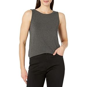 Amazon Essentials Swing Vest voor dames (verkrijgbaar in grote maten), Charcoal Heather, L