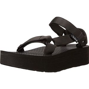 Teva Dames W Flatform Universal Sandaal, zwart, 38 EU