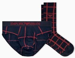 Emporio Armani - EM002223_AF15003 - Set - Marineblauw - Slips en Sokken