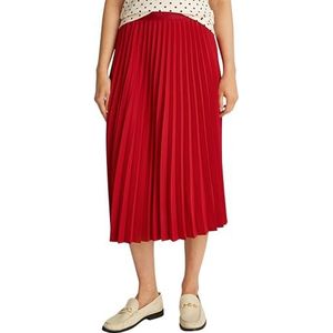 Tommy Hilfiger - Vloeiende Geplooide Midi-rok - Rood