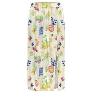 Onlnova Life Elite Lamar Slit Skirt AOP, cloud dancer, L