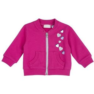 Chicco, Felpa con zip, baby - meisjes, fuchsia (2), 12M, ontworpen in Italië, Fuchsia (2), 12M