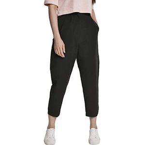 Urban Classics Cropped Pants voor dames, hoge taille, zwart (00007), M