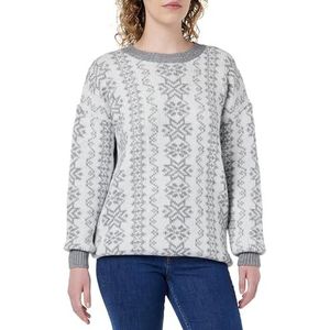 blonda Gebreide damestrui 15425014-BL01, grijs-wit, XS/S, grijs/wit, XS/S