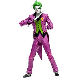 McFarlane Speelgoed, 7 inch DC The Joker Infinite Frontier actiefiguur met 22 bewegende delen, verzamelbare DC Multiverse Batman-figuur met standaardbasis, unieke verzamelbare karakterkaart - vanaf 12