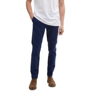 TOM TAILOR Denim Slim chinobroek voor heren, 34590 - Dark Blueberry, 33W / 36L