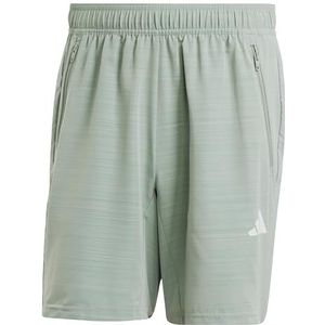 Trainingsshort - Silver Green Mel - 100% Polyester - Sportief