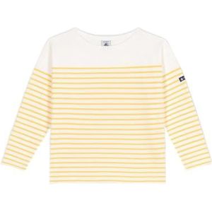 Petit Bateau Zeemann kinderen en jongeren, Wit/Geel, 6 jaar