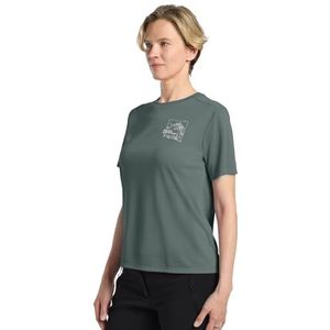 Jack Wolfskin - VONNAN GRAPHIC T W - T-shirt - RIDGELEAF-slategreen - 100% Polyester