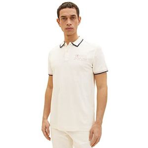 TOM TAILOR Poloshirt heren 1035571,18592, vintage beige,M