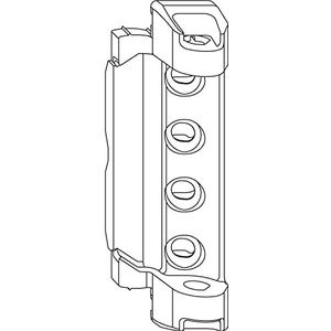 Maco Multi schaarlager DT130 universeel, raambeslag voor houten ramen, vouwlucht 4 mm, overslag 15 mm, draagkracht 130 kg, verzinkt staal zilver