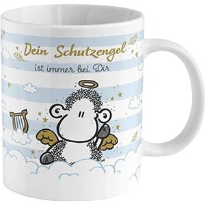 Sheepworld 47059 Zaubertasse mit Motivwechsel, Schutzengel, Porzellan, 35 cl, Geschenkbox