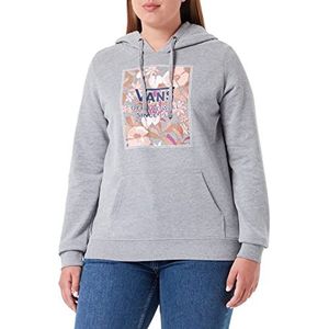 Vans Dames Bloemen Boxed Hoodie Hooded Sweatshirt, Grijs Heather, XXS
