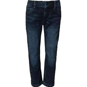 s.Oliver Jongens denim broek met subtiele wassing, donkerblauw (dark blue denim), 98 cm (Slank)