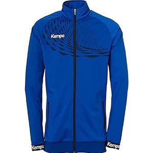 Kempa Herren Wave 26 Poly sport-voetbaltrainingssweatshirt voor jongens, sweatjack, blauw (koningsblauw/marineblauw), XXL