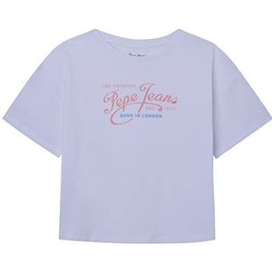 Pepe Jeans Meisjespons T-Shirt, Wit, 18 Jaar, Kleur: wit, 18 Jaar