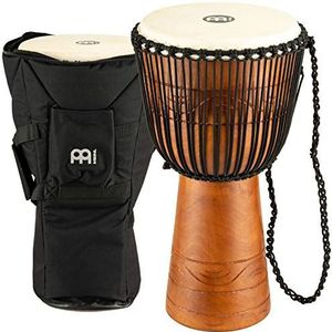 Meinl Percussion ADJ2-L+BAG Djembe, Water Rhythm Series (Large), 30,48 cm diameter, incl. tas, bruin