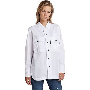 G-STAR RAW Officer Los shirt voor dames, wit (White 4481-110), XS