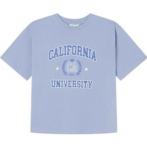 Springfield Nieuw structuurhemd met boomborduurwerk, blauw, XL