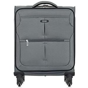 OCHNIK Kleine koffer | Softcase | Materiaal: Nylon | Kleur: Grijs | Cijferslot | Maat: S | Afmetingen: 53×37×23 cm | Inhoud: 39l | hoge kwaliteit, kaki