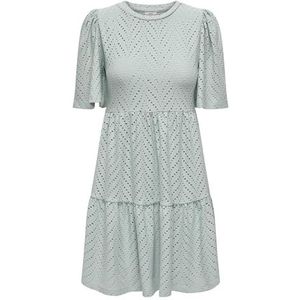 JDY - Carla Cathinka - Jurk - Grijs - Regular Fit - Korte Mouwen