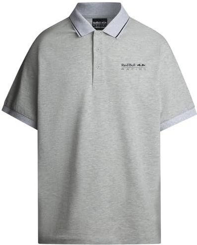 Red Bull Racing - Shirt - Grijs Gemêleerd/Zwart - Poloshirt
