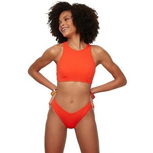 Trendyol Dames V-snit vanaf bikini, rood, 42
