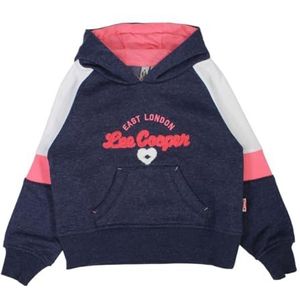 Lee Cooper, Capuchontrui, meisjes, marineblauw, maat 6A - LC12210 SW S1-6A, Blauw, 6 Jaren