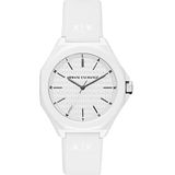 Armani Exchange Horloge Voor Heren, Three Hand Movement, Silicone Horloge Met Een Kastmaat Van 40 Mm