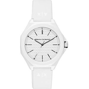 Armani Exchange Horloge Voor Heren, Three Hand Movement, Silicone Horloge Met Een Kastmaat Van 40 Mm