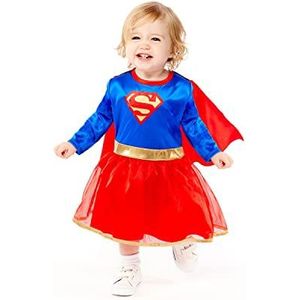 amscan 9906723 Warner Bros Supergirl-carnavalskostuum voor baby's en peuters (2-3 jaar), meisjes, meerkleurig