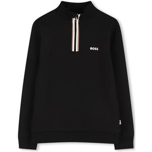 BOSS - Sweatshirt - Zwart - Effen - Lange Mouw