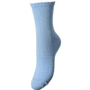 PIECES Pcsebby Glitter Long Socks Noos Bc, azuurblauw, Eén Maat