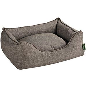 Hunter Boston Sofa Hondenbed, 80 x 60 cm, Pluche Bekleding, Onderhoudsvriendelijk, Grijs