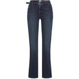Brax Dames  Style MARY USED BLUE BLACK, denim donkerblauw, maat 34