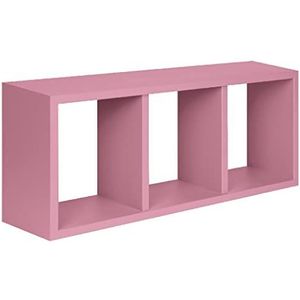 Homemania Tristano Wandrek voor woonkamer, slaapkamer, kantoor, MDF, roze, 70 x 30 x 15,5 cm