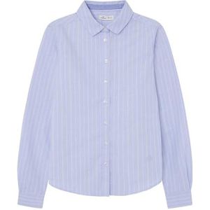 SPRINGFIELD Oxford overhemd, katoen, blouses voor dames, Lichtblauw, 34