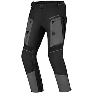 SHIMA Hero 2.0 Motorbroek voor heren - All Season Versterkte Adventure Cordura Touring Cargo broek voor heren met waterdicht membraan, verwarmingslaag, CE-kniebeschermers (grijs, XL)