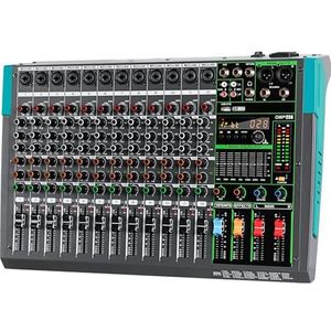 Depusheng PA12 Professionele 12-kanaals mixer DJ controller met 99 DSP effecten Bluetooth ingang USB-speler 48V fantoomvoeding