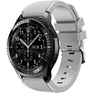 Tellur Siliconen Horlogeband voor Samsung Gear S3/Horloge 46mm/Huawei Horloge GT-22mm, Grijs