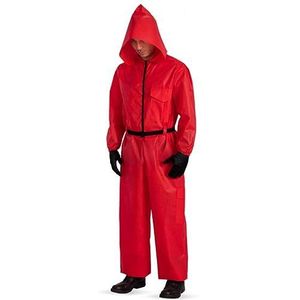 Carnival Toys Red Squid Jumpsuit Unisex Maat M (h.cm.160/170) in envelop met haak